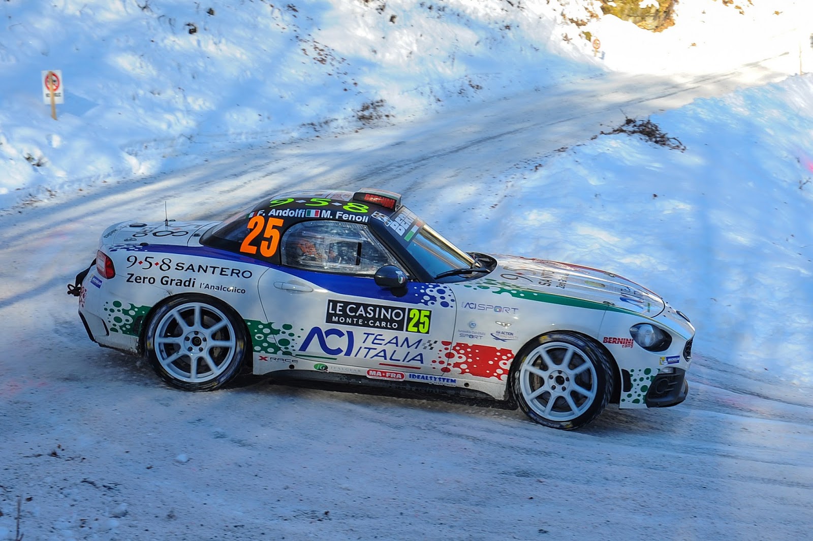 170123 Abarth Andolfi Θετική παρουσία για το Abarth 124 rally στην αγωνιστική του πρεμιέρα στο 85ο Rally του Monte Carlo