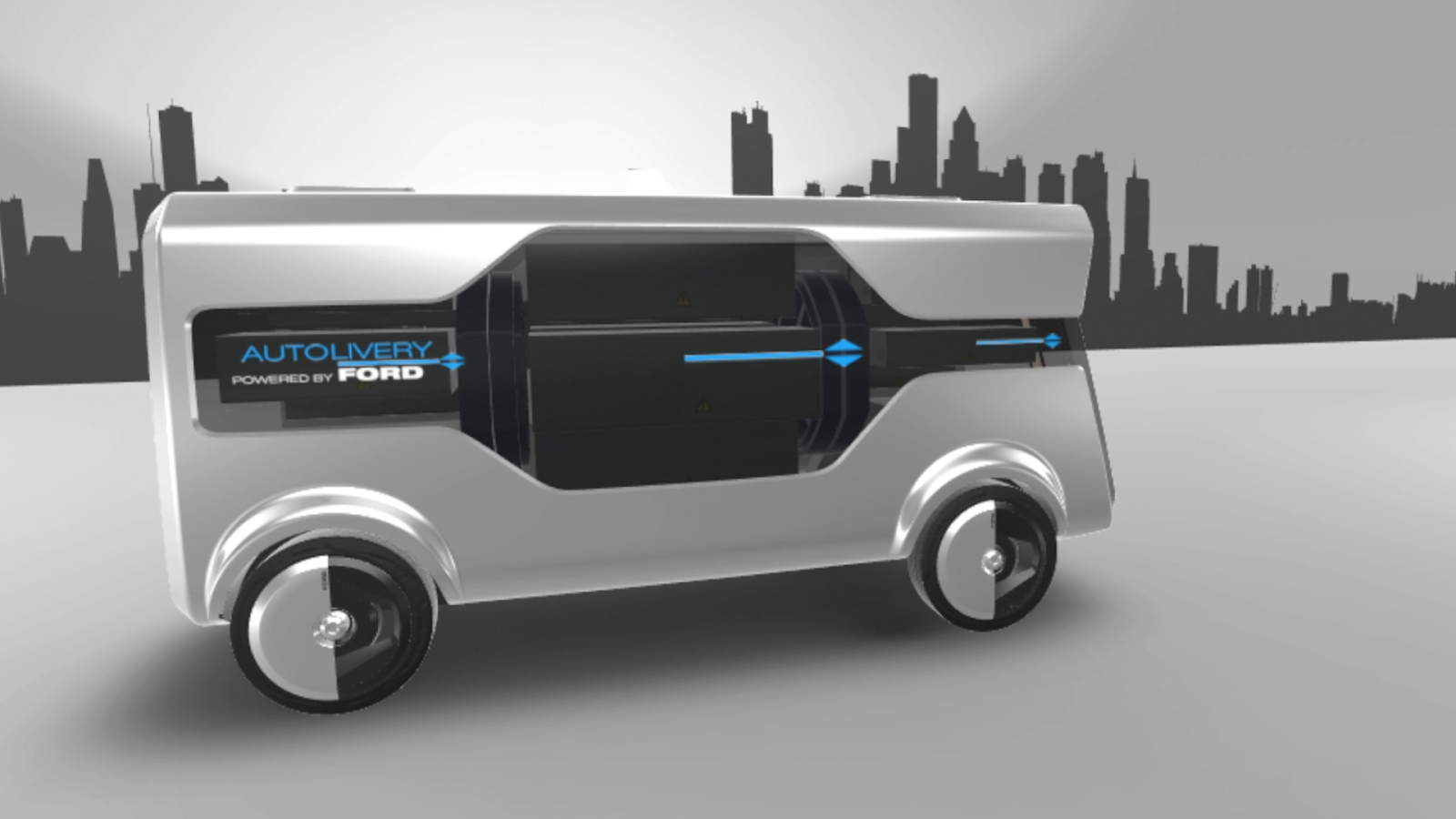 FORD 2017 MWC Autolivery 08 Ford : H πόλη του μέλλοντος θα έχει αυτόνομα van και drone... για delivery