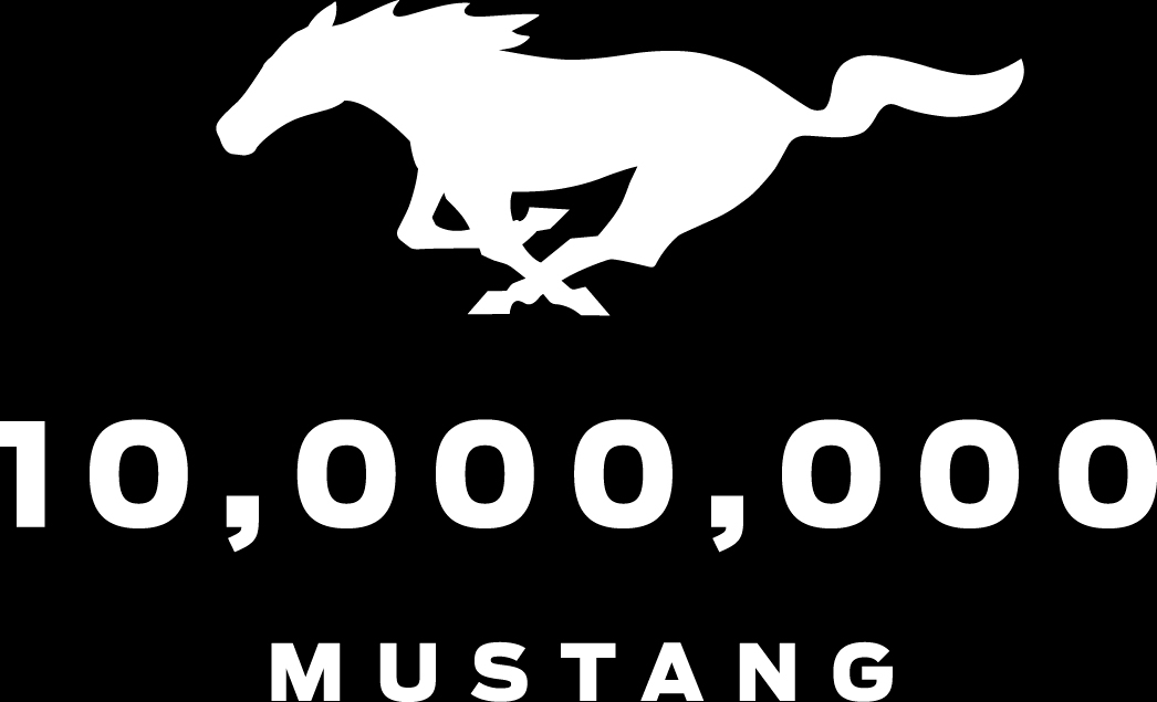 10Mil Mustang Logo White Πώς γιορτάζει η Mustang τα 55 της χρόνια;