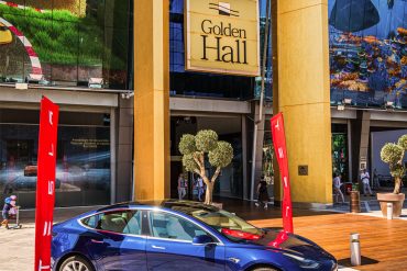 1 Golden Hall welcomes Tesla!