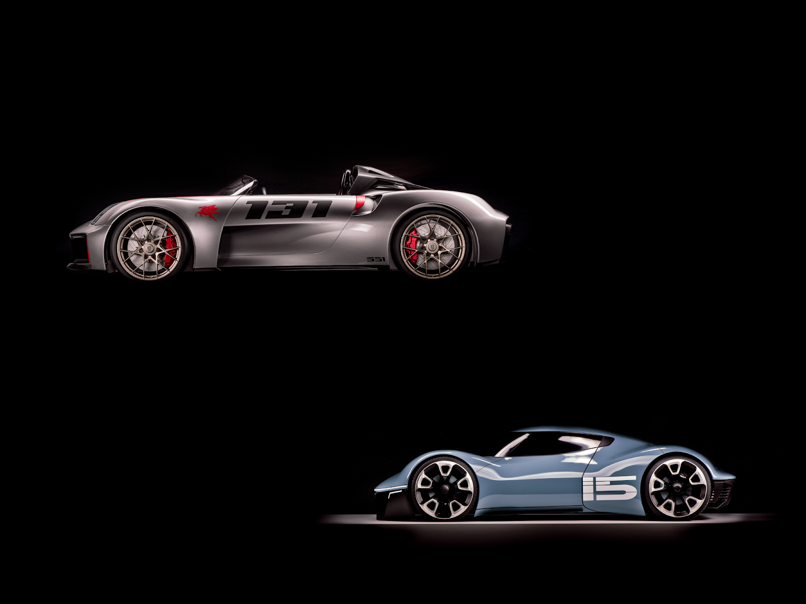 Collage Vision 916 & Vision Spyder : Η μοντέρνα, μινιμαλιστική μεριά της Porsche