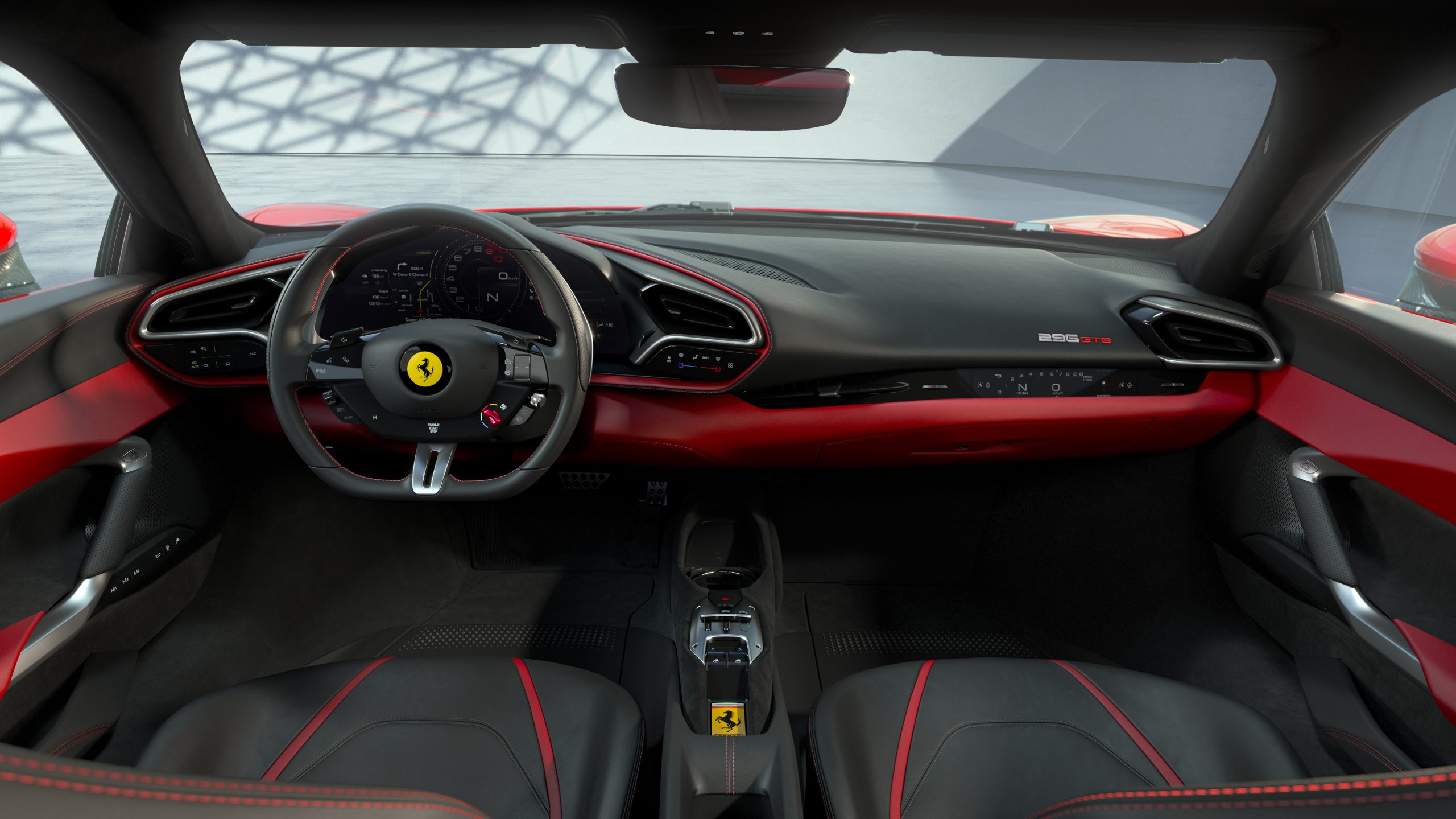 02 296 GTB Interior front scaled Αυτή είναι η νέα Ferrari 296GTB
