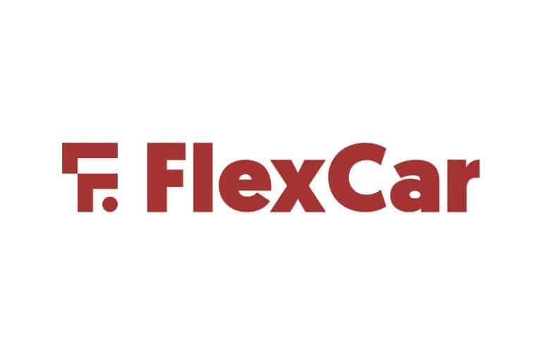 FlexCar Logo White 50 Millionen EUR Investitionsrunde in FlexCar