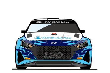Livery i20 N front The Hyundai i20 N Rally2 will make its world debut on Greek soil
