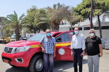 PYROSVESTIKO OHIMA 1 A Nissan NAVARA Fire Truck for the Municipality of Ermoupolis Syros