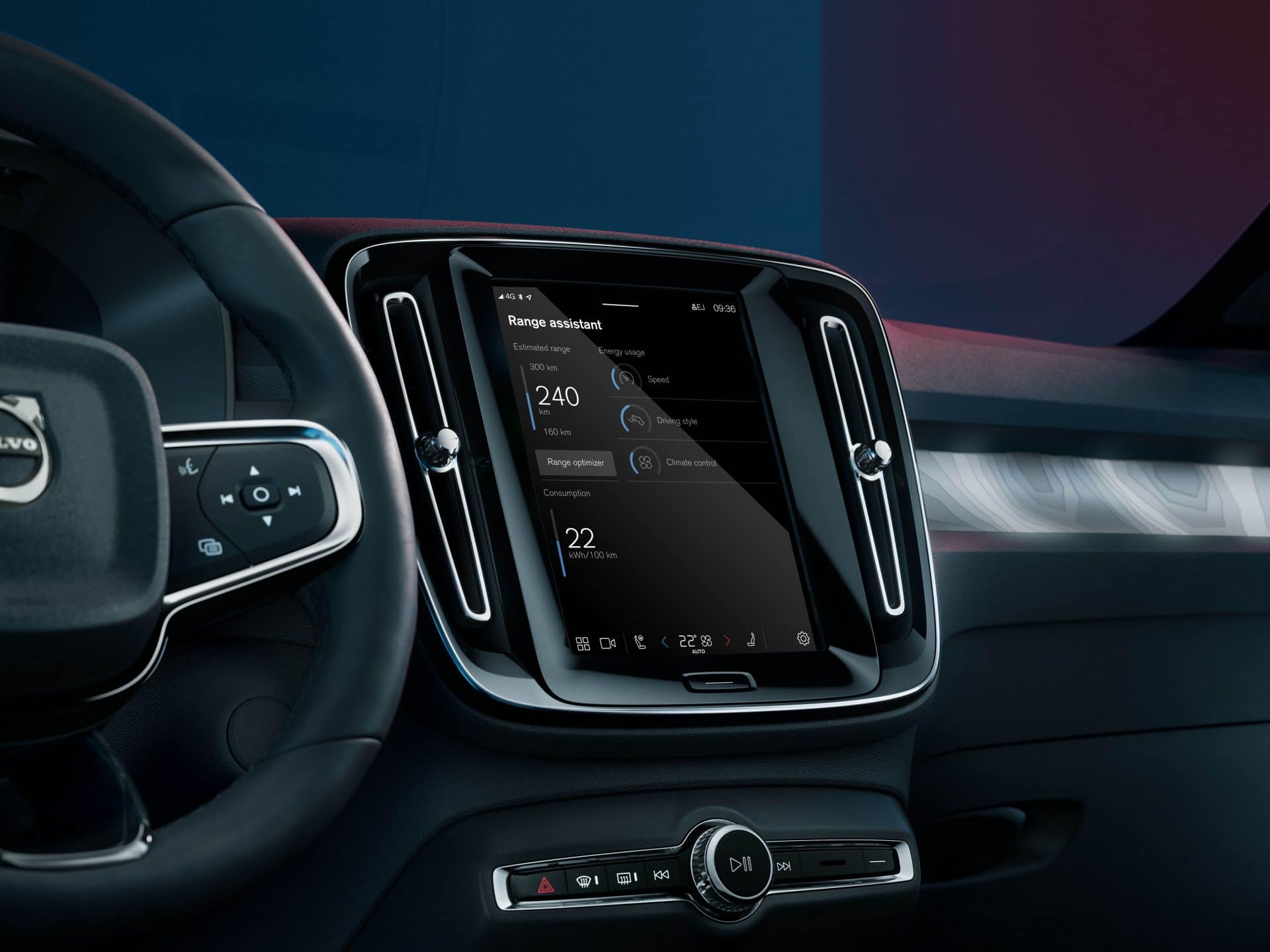 289322 Volvo Cars new Range Assistant app for fully electric cars Η Volvo λανσάρει app που μεγαλώνει την αυτονομία του XC40 Recharge!