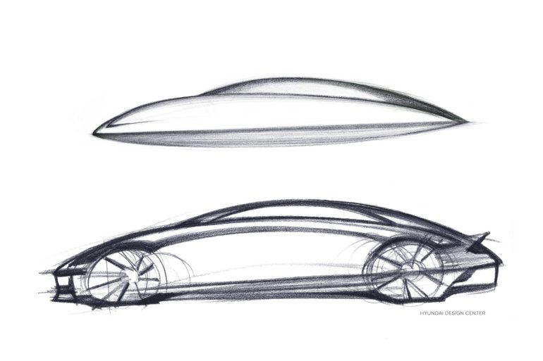 Image Hyundai Motors IONIQ 6 Teased in Concept Sketch HYUNDAI: By the end of June comes the reveal of the IONIQ 6