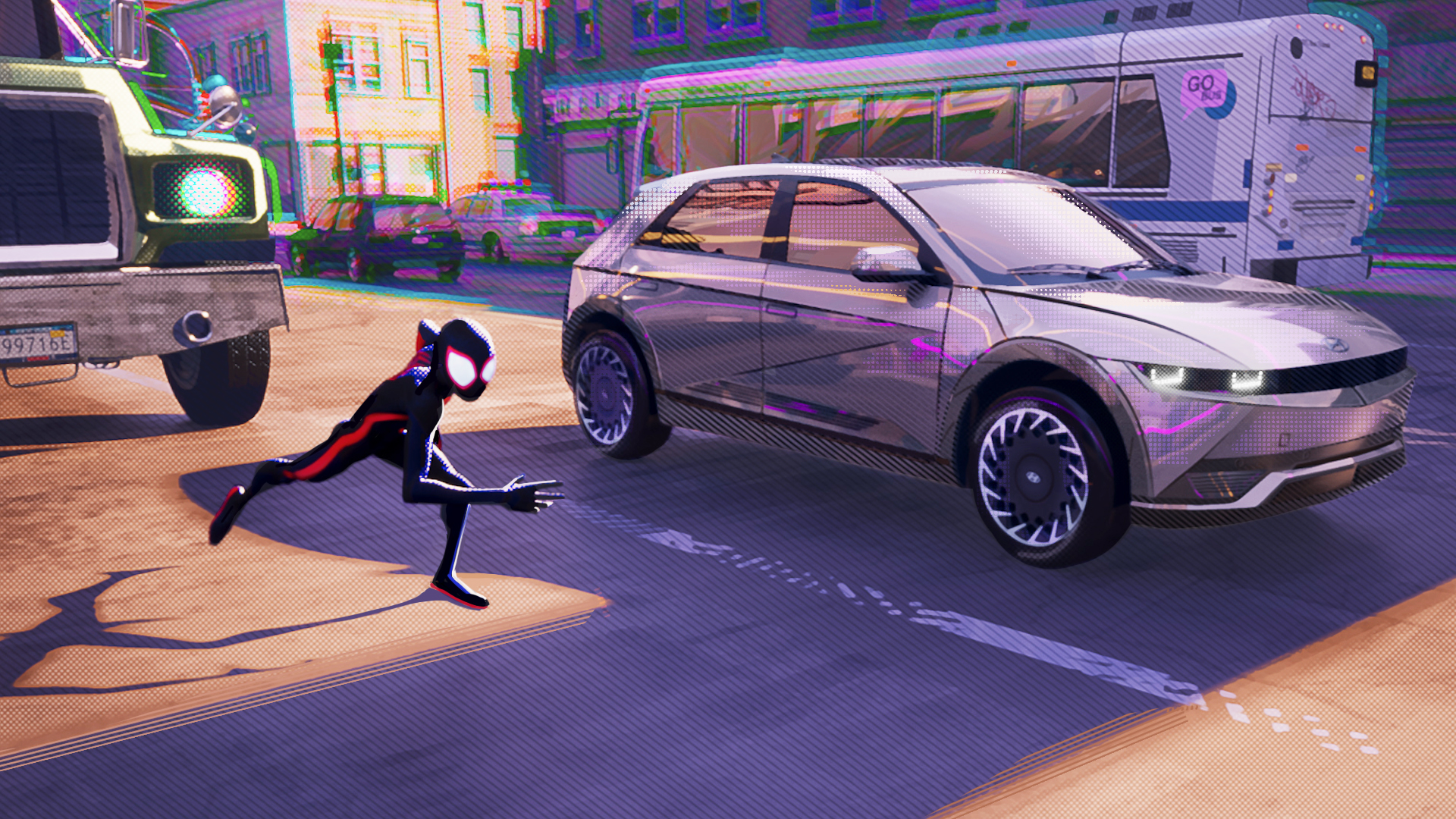 Hyundai X Spider verse Custom Animation IONIQ 5 Νέα συνεργασία Hyundai Motor και Sony Pictures