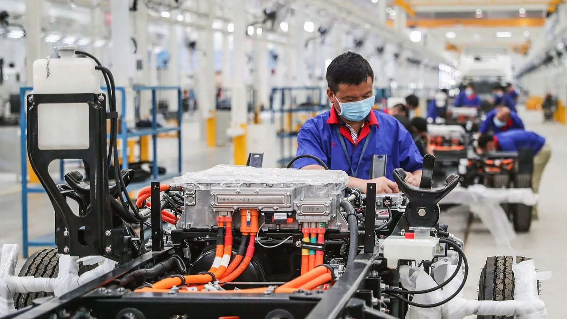 Chinese EV factory