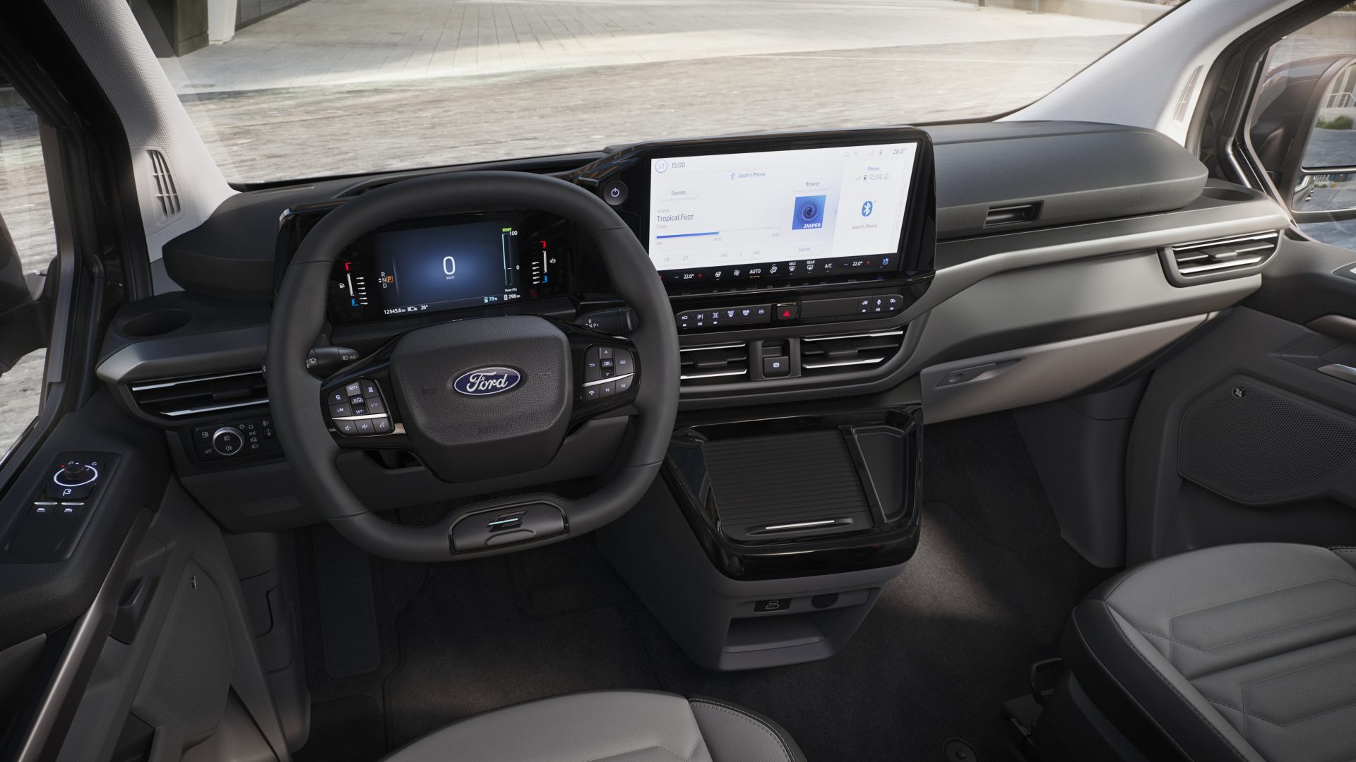 2022 FORD TOURNEO TITANIUM INTERIOR 04 Το νέο Ford Tourneo Custom προσφέρει εννέα θέσεις σε ένα εξαιρετικά διαμορφώσιμο εσωτερικό