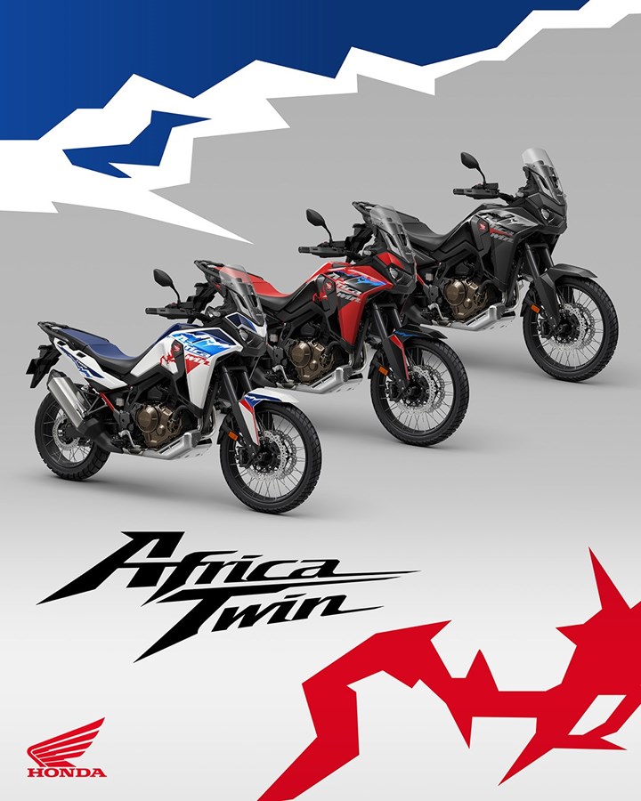 483925 Bold new graphics and colour options for 25YM Honda CRF1100L Africa Twin Ανανεωμένη εμφάνιση για την Africa Twin