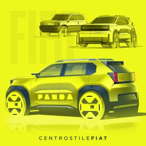 GrandePanda SketchesbyCentroStileFIAT 7 Grande Panda vs 80ties Panda